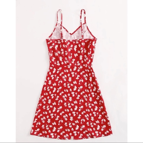 NEW Red Floral Ditsy Dress - Picture 2 of 4